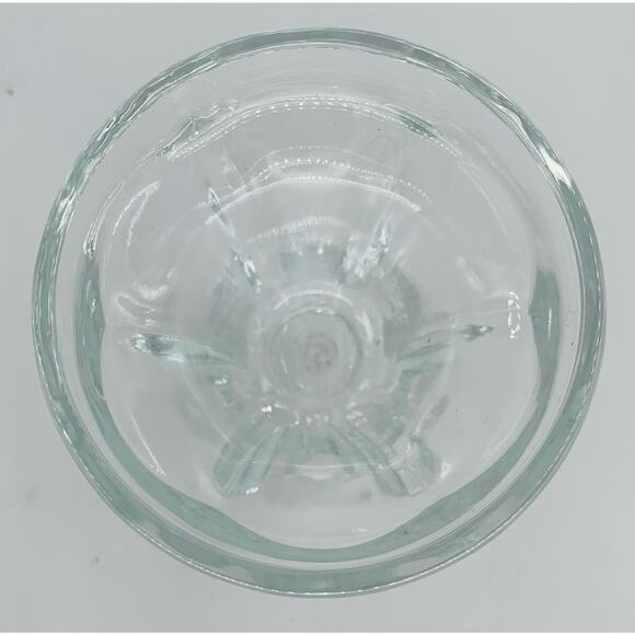 Dominion Glass Sherbet Cup Lotus Dessert Mini Single Clear Sundae Dish Footed - Picture 3 of 6